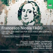Cantatas & Ariettas For Solo Voice & Continuo 2 - Fago  /  Strano  /  Milano
